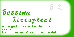 bettina keresztesi business card